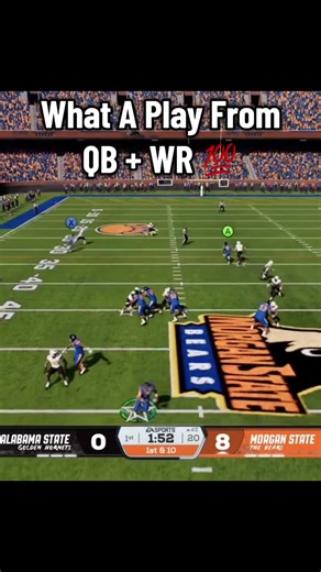 Insane College Football Play by QB and WR