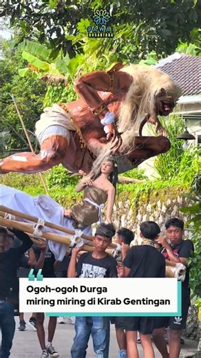 Ogoh ogoh Durga miring di Kirab Dusun Gentingan #shorts #culture