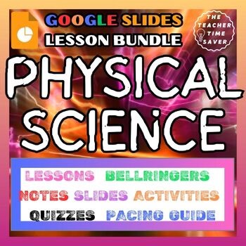 Physical Science Lesson Bundle - Google Slides and Digital Boom Task Cards