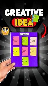 Creative Idea with Sticky Notes 😱✂️🗓️ #shorts #diy #craft #origami #papercraft #stickynotes #art