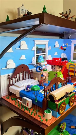 Chrispy Bricks on Instagram: "Here's a closer look at our LEGO Toy Story Andy's room display! 😁 You can get the instructions for everything you see here with the link in my bio! 🔗👆 #lego #toystory #legotoystory @lego @legobuilds @disney @pixar @toystory"