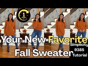 Sew With Me: The Perfect Fall Sweater 🍂 Beginner-Friendly Sewing Pattern| Simplicity 9385