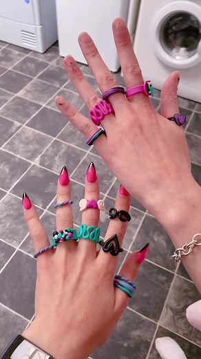 DIY Funky FIMO Clay Rings | Baking Fun with Your Bestie!