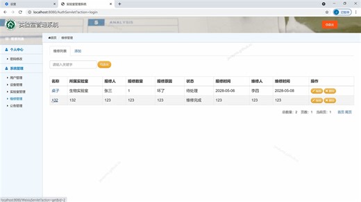 javaweb jsp mysql 实验室管理系统 bootstrap tomcat servlet ssm springboot javabean mvc m