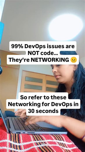 Devops-Techstack on Instagram: "Works on localhost, fails in cloud? ☁️ It’s not your code — it’s NETWORKING. Save this if you’re a DevOps engineer 🚀 #DevOps #DevOpsEngineer #Networking #CloudComputing #AWS #Kubernetes #Docker #Linux #TechReels #ITCareer #LearnDevOps #engineeringlife"