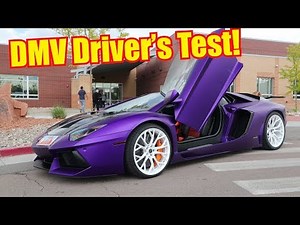 16 Year Old Takes DMV Drivers Test in Lamborghini Aventador