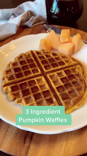 Easy 3-Ingredient Pumpkin Waffles Recipe for Busy Fall Mornings