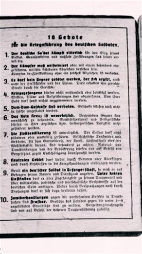 The 10 Commandments of the German Soldier… #ww2 #history #knowledge #military