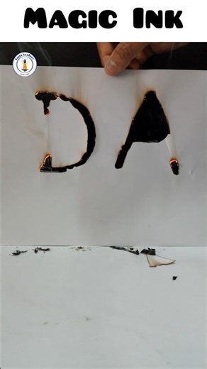 FIRE Writing 🔥 Hidden Pattern Revealed |100 % real science #shorts #viral #trending #funny