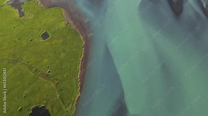 braided river in iceland