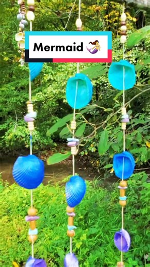 The Mermaid 🧜‍♀️ Handmade seashell Wind Chimes #customize #handmadecraft #NeverStopExploring