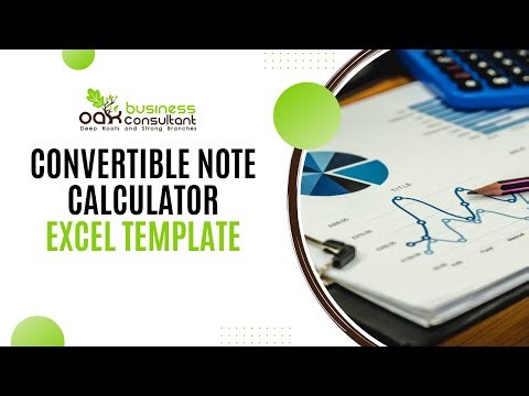 Convertible Note Calculator Excel Template