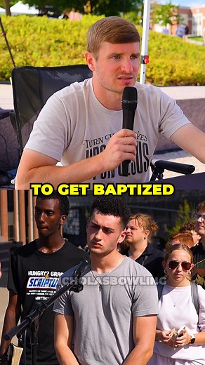 "Is Baptism Necessary for Salvation?" Gospel T-Shirts 👉 https://store.nicholasbowling.com/ Support the ministry financially 👉 https://NicholasBowling.com/Partner Join the Discord Community 👉https://discord.gg/nicholasbowling The Gear We Use 👉 https://kit.co/nicholasbowling Gospel Tool 👉 https://www.nicholasbowling.com/gospeltools #jesus #streetpreacher #college | Nicholas Bowling