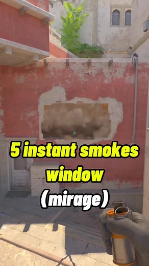 💥CS2 Mirage 5 instant smokes window 🤔 #cs2 #cs2nades ##cs2tricks #mirage #counterstrike2 #cs2smokes #fyp #cs2moments #instantsmoke
