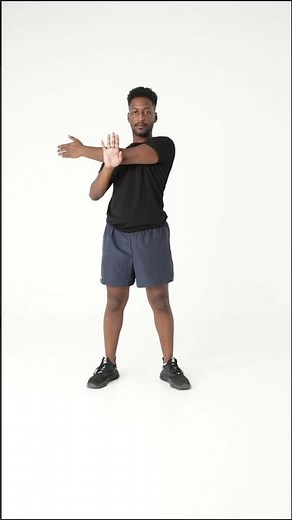 25* Cross arm stretch