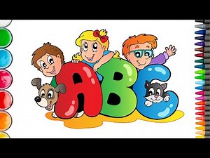 How to Draw ABCD | Learn ABCD for Kids | ABCD Rhymes Song | How to Write ABCD | Doodle World Kids
