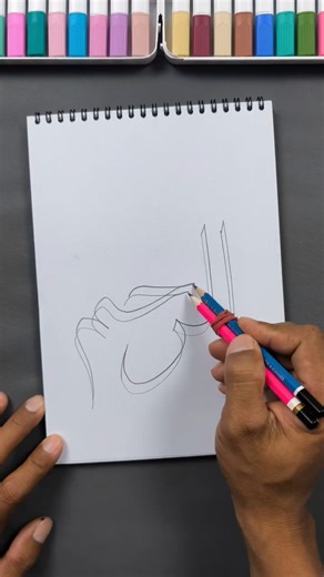 Islamic Calligraphy with a Pencil | Thuluth Script #shorts