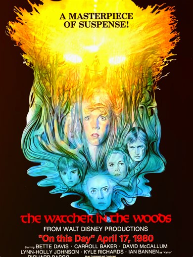 On this day presents this classic Disney Horror. Yes, you heard right...Disney. Hard to find this 1 but if you do..its definitely worth a watch 👍🖤💀 #TheWatcherinTheWoods #OnThisDay #Disney #HorrorTok #Horror