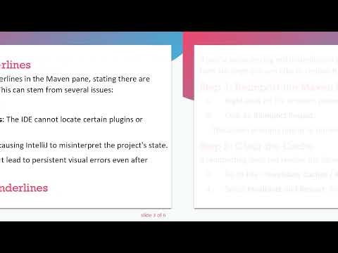 Resolving Red Underlines in IntelliJ for Maven Projects