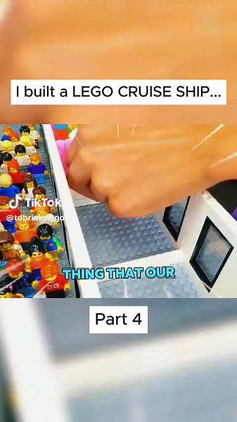 I built a LEGO CRUISE SHIP... #tdbricks #lego #ship #legotiktok #viral #amazing #funny #omg