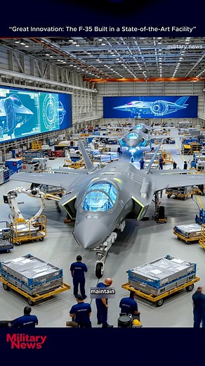 11K views · 438 reactions | Great Innovation The F-35 #MilitaryTechnology #AdvancedWeapons #DefenseInnovation #ModernWarships #FutureFighters #AdvancedFightersTank #PrecisionMissiles #CombatDrones #AirDefenseSystems #FutureWarfare | military news | Facebook