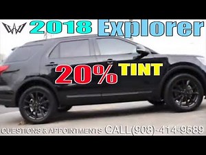 Tinting a 2018 Ford Explorer in 20% tint (winning window tints)