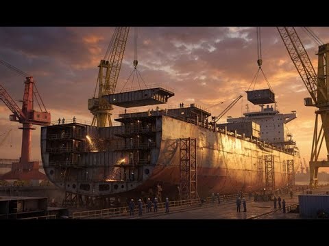 Inside the World's Biggest Mega Ship Factory! 🚢 Full Documentary