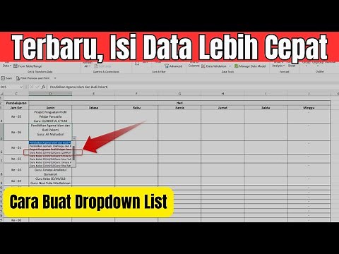 Cara Membuat Dropdown List di Excel Menggunakan Menu Data Validation
