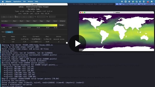 Working with unstructured model output often means jumping through hoops just to take a quick look at the data. We built ushow to make that easier. 🔗 https://lnkd.in/ekX5anrt 🎥 Quick walkthrough… | Nikolay Koldunov