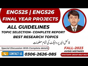 ENG525 final year project details | ENG526 thesis project solution | BS English Virtual University