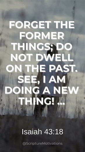 Stop Looking Back 🚫 Isaiah 43:18 #shorts #faith