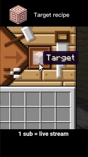 Minecraft Target crafting recipe 🗞️ #minecraftrecipies #minecraft #gaminghindi #minecraftbuilding