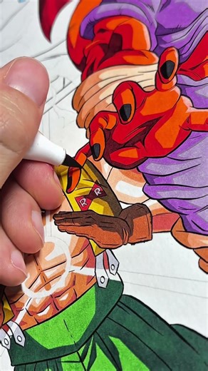 🎨🔥🐉Coloreando a Androide C13 de Dragon Ball Z🐉🔥🎨#illustration #dragonball #songoku #painting