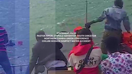 20K views · 850 reactions | Statement from Pastor Angel Chipulu on Chilubi Mission District Water Accident. | Hope Channel Zambia | Facebook
