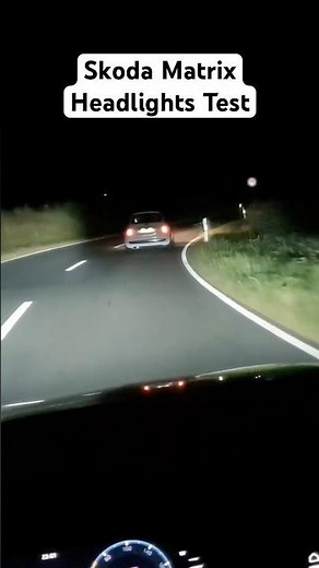 Skoda Octavia Matrix LED Headlights Test #skoda #octavia #headlights #test #led