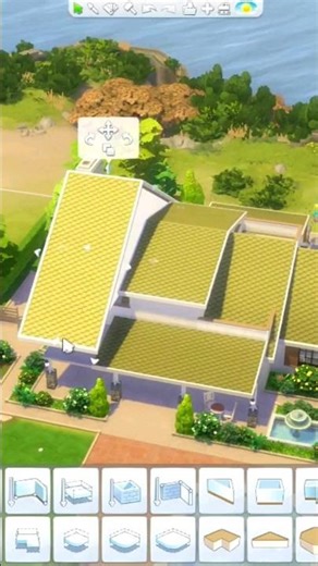 tips for building roofs with different heights. you have to know it #sims4roof #sims4tips #sims4tips