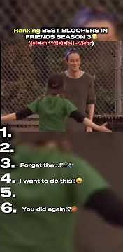 RANKED BEST BLOOPERS OF FRIENDS SEASON 3🤌🏻😝