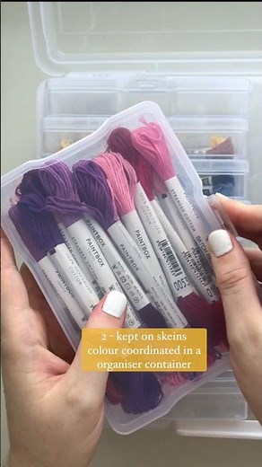 How to store embroidery threads #shorts