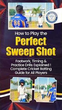 How to Play the Perfect Sweep Shot 🏏Footwork, Timing & Practice Drills | Complete Batting Guide