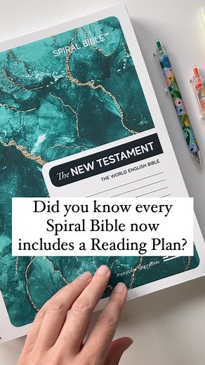 2.8K views · 15 reactions | Did you know every Spiral Bible now includes a Reading Plan? ❤️  SAVE 20% with code: SAVE20 #biblenotetaking #bible #bibleandbreakfast #biblenotes #biblereadingplan #biblereading #biblereadingplans #biblequote #biblescripture #jesus #jesuschrist #god #godisonthethrone #kjv #kjvbible #christianreels | Spiral Bible | Facebook
