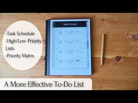ReMarkable To Do List Overview