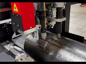 XR12 Rotary Cutter Drilling a 13/16" Hole and a Simulated Cut.