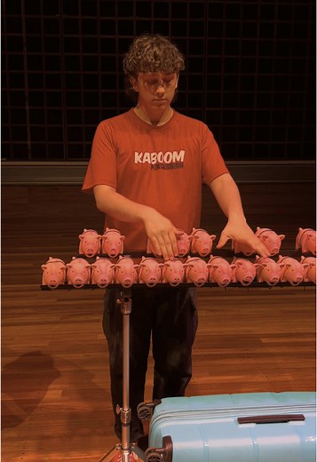 Kaboom Pig Choir Collaboration with Homemade Instruments