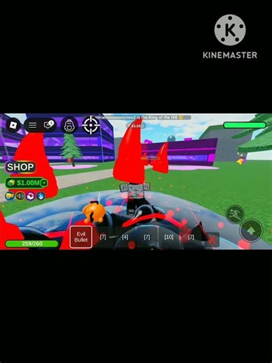 Fighting in elemental tycoon in Roblox.