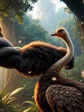 Gorilla Punches Ostrich | Epic Jungle Fight Scene 🦍👊🦢🔥