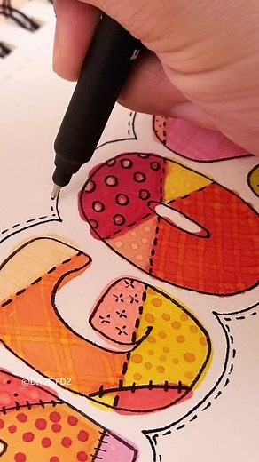 Cómo hacer letras con marcadores: Tutorial de lettering en colores cálidos