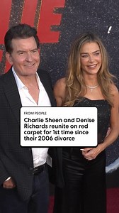 Charlie Sheen and Denise Richards reunite on the red carpet