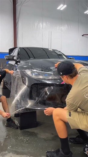 BMW M3CS Front Bumper PPF In One Piece — Not Every Installer Can Do This
