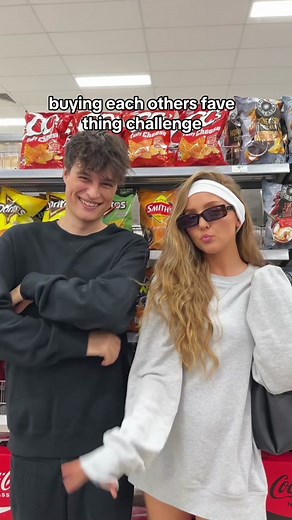 HE GAVE IT BACK?! 😭😂 who would you do this with? #buyingforeachother #surprise #foodchallenge #bestfriendchallenge