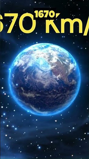 earth rotates at an incredible speed of 1670 km/h #shorts